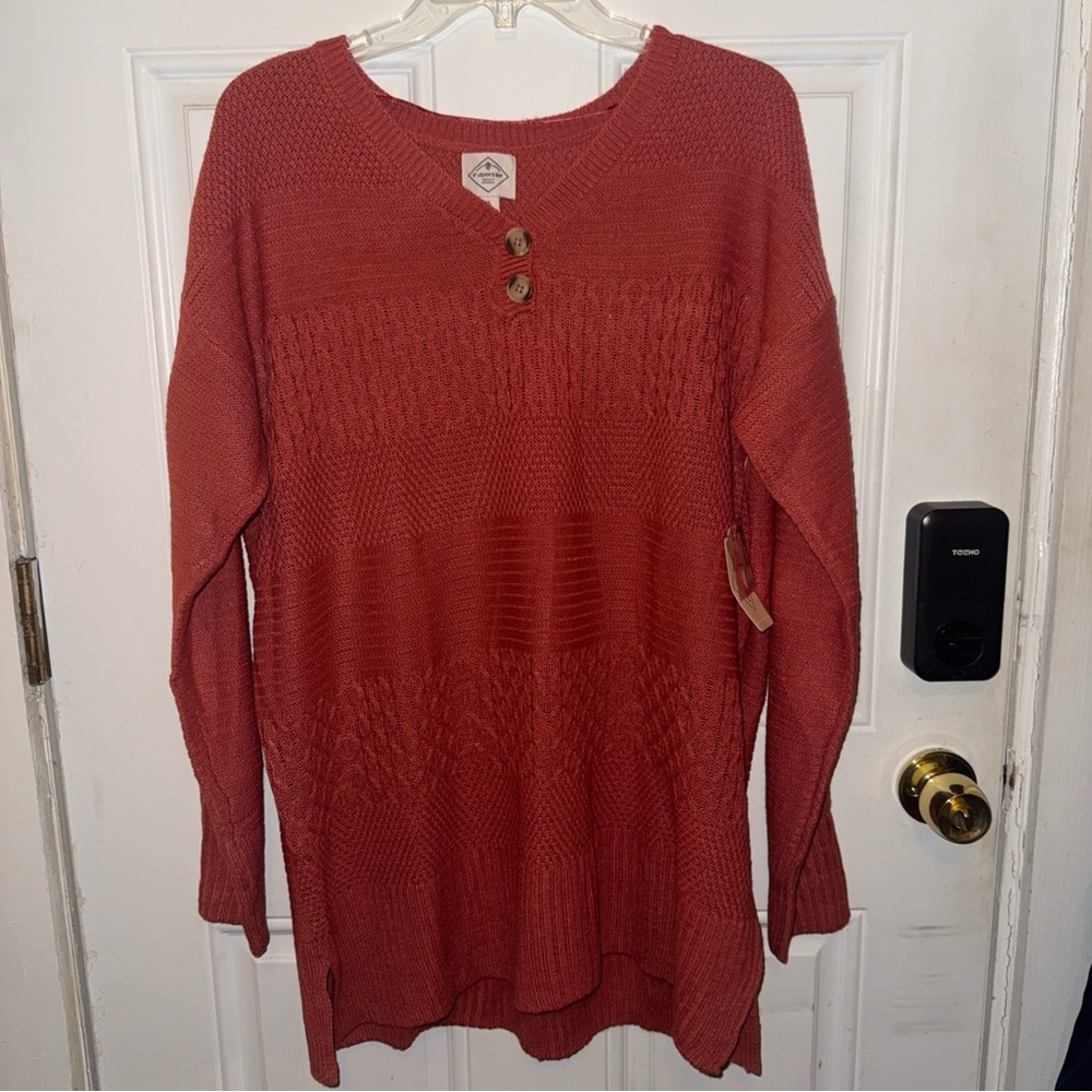 NWT St. John's Bay Women's Rust Colored Sweater XL